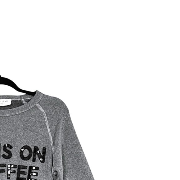 Bow & Drape Runs On Coffee Sequin Sweatshirt - Picture 4 of 5